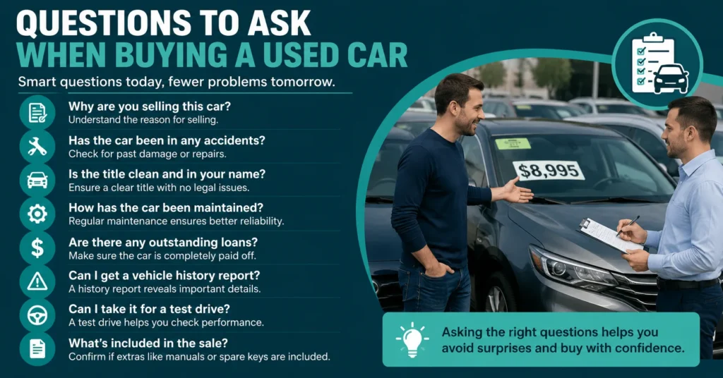Questions to Ask When Buying a Used Car Before Making a Purchase