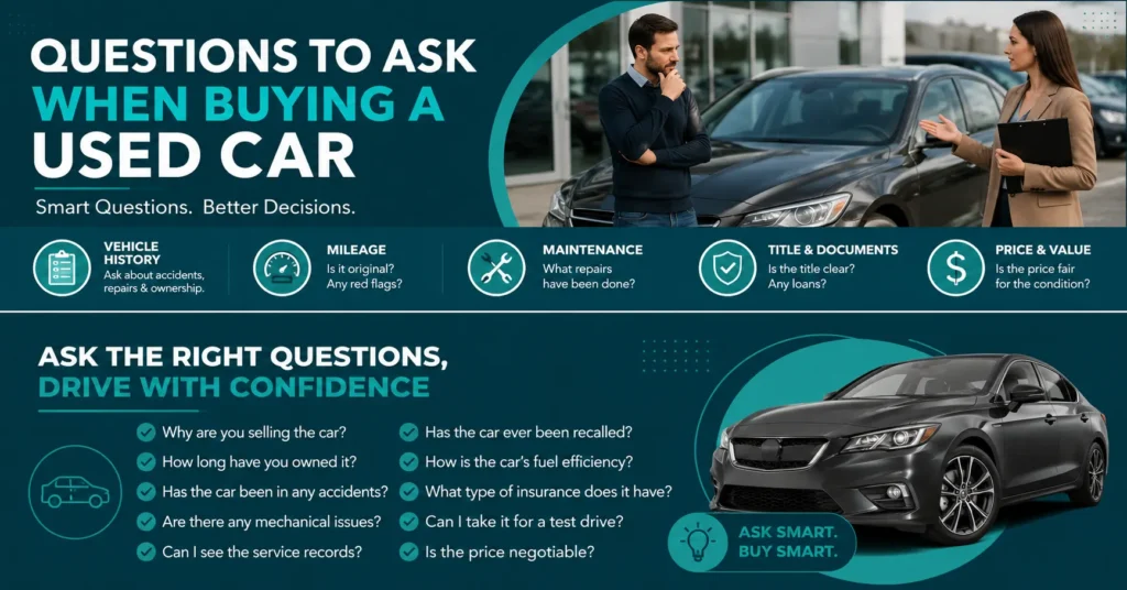 Important Questions to Ask When Buying a Used Car From a Seller