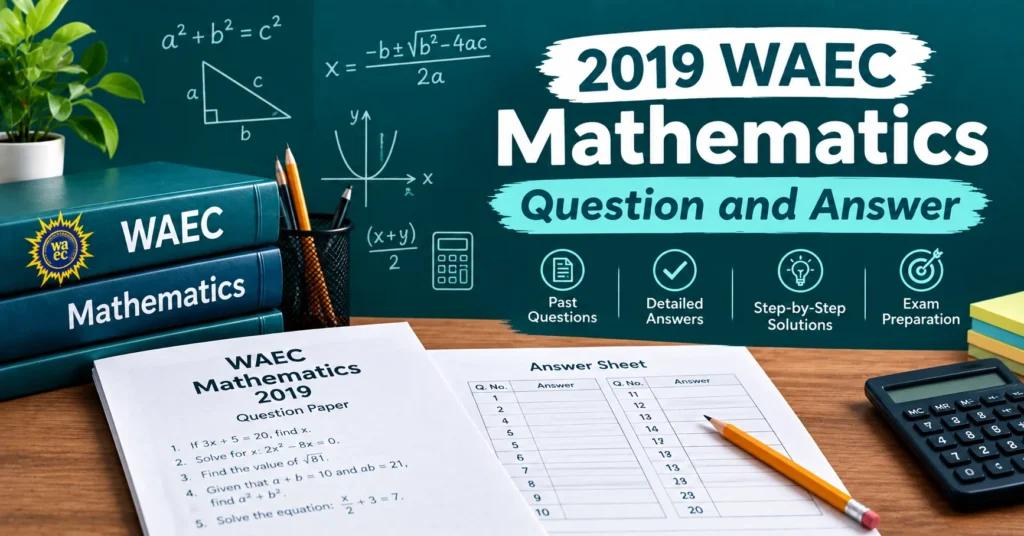2019 WAEC Mathematics questions and answers with exam preparation materials