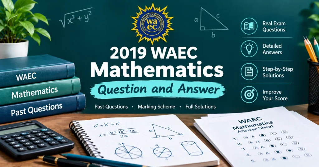 2019 WAEC Mathematics question and answer guide with past questions and solutions