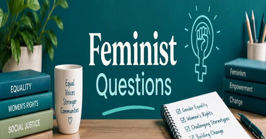 Feminist Questions about gender equality, women’s rights, and social justice