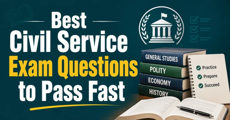 Best Civil Service Exam Questions to Pass Fast