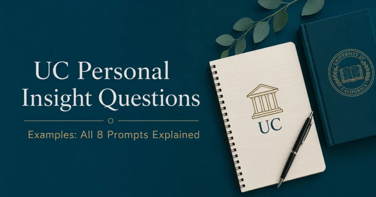 UC Personal Insight Questions examples and all 8 prompts explained