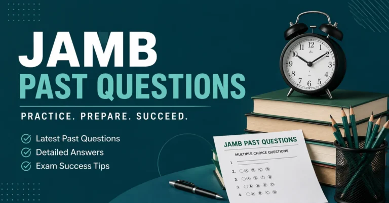 JAMB past questions and answers PDF for exam preparation