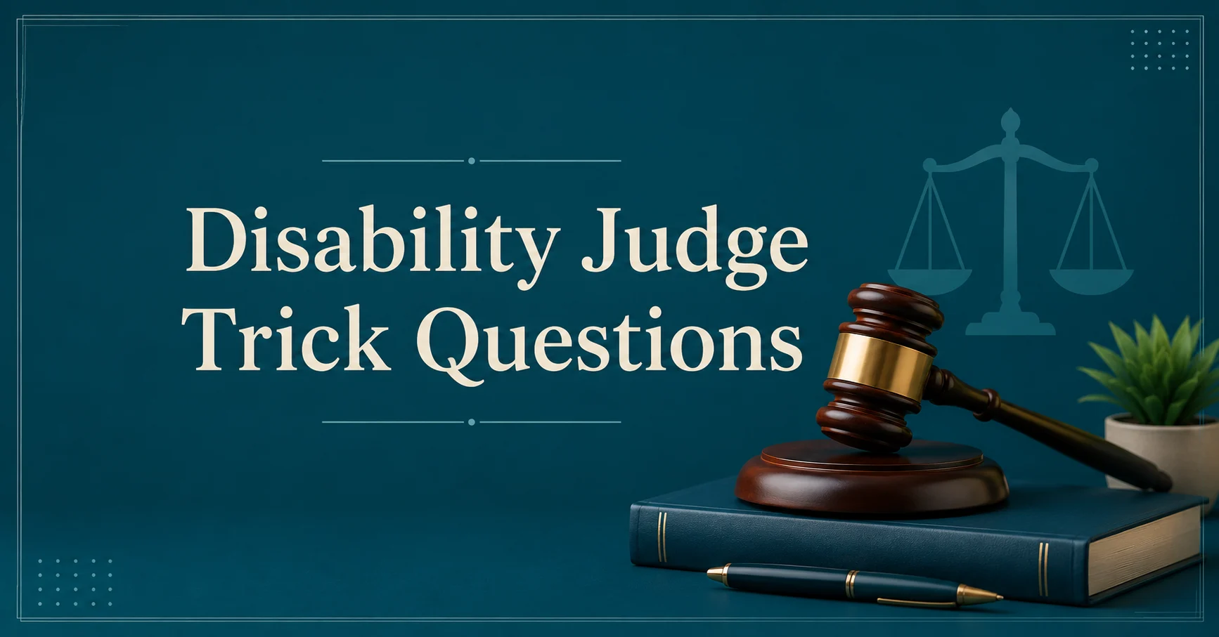 Disability Judge Trick Questions