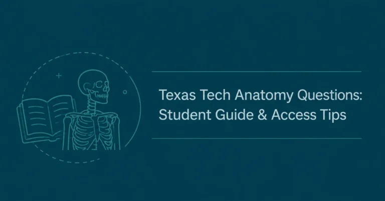 Texas Tech Anatomy Questions: Student Guide & Access Tips