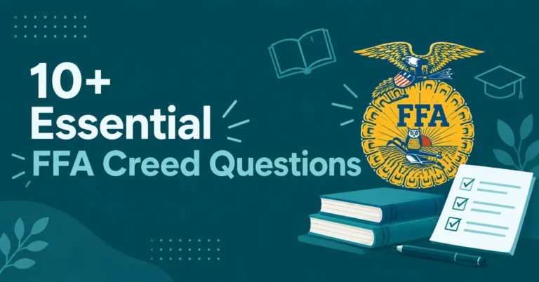 FFA Creed Questions